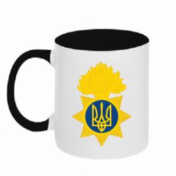 Кружка двухцветная 320ml Національна гвардія України - PrintSalon
