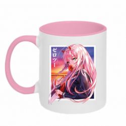 Чашка двухцветная 320ml Ноль Два - PrintSalon