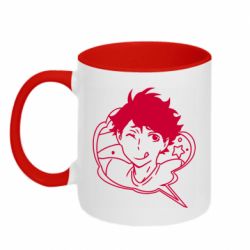 Чашка двухцветная 320ml Ойкава Тоору - PrintSalon