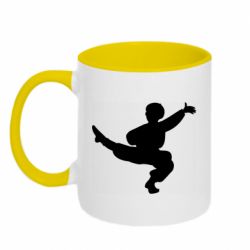 Кружка двоколірна 320ml Хлопець танцює гопак - PrintSalon