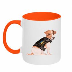 Чашка двухцветная 320ml Патрон - PrintSalon