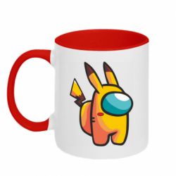 Чашка двокольорова Pikachu Among Us - PrintSalon