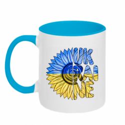 Чашка двухцветная 320ml Подсолнух Украина! - PrintSalon