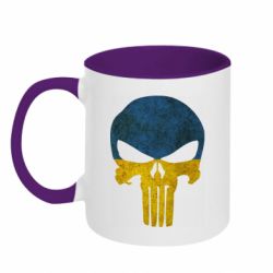 Чашка двокольорова Punisher Ukraine