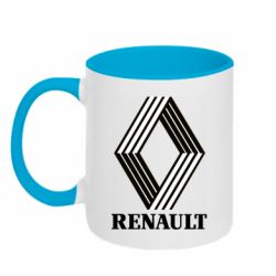 Чашка двокольорова Renault Logo 1972-PrintSalon Чашка двокольорова Renault Logo 1972