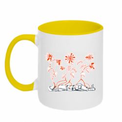 Кружка двухцветная 320ml Русский солдат в Украине - PrintSalon