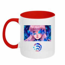 Чашка двокольорова Sangonomiya Kokomi art