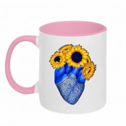 Чашка двокольорова Серце України. - PrintSalon