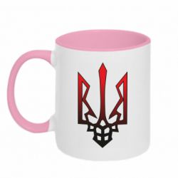 Кружка двоколірна 320ml Злий герб Захисників - PrintSalon