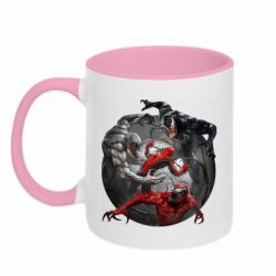 Чашка двокольорова Сімбіоти і людина павук