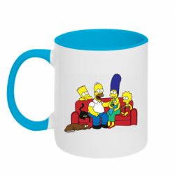 Чашка двокольорова Simpsons At Home