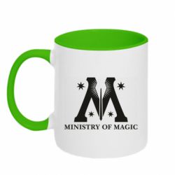 Чашка двокольорова Символ міністерства магії