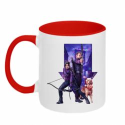 Чашка двокольорова Соколине око та Кейт Бішоп