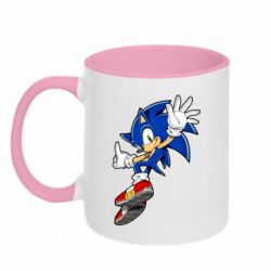 Чашка двухцветная 320ml Sonic and the jump - PrintSalon