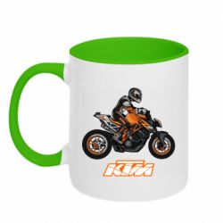 Чашка двухцветная 320ml Sport Bike Art - PrintSalon