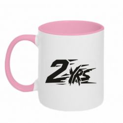 Чашка двухцветная 320ml Standoff - 2 years medal - PrintSalon