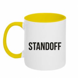 Чашка двухцветная 320ml Standoff - PrintSalon