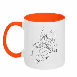 Чашка двокольорова Strong family