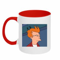 Чашка двокольорова Suspicious Fry