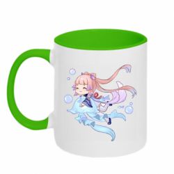 Чашка двокольорова Swimming Kokomi