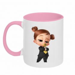 Чашка двухцветная 320ml The Boss Baby 2 Girl - PrintSalon