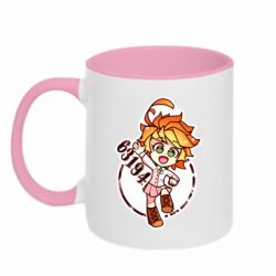 Чашка двухцветная 320ml The promised Neverland Emma - PrintSalon