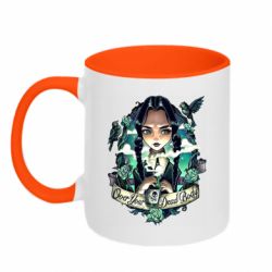 Чашка двокольорова Уенздей арт