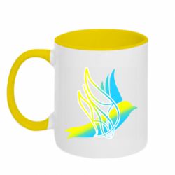 Кружка двоколірна 320ml Україна Ластівка - PrintSalon