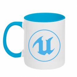 Чашка двухцветная 320ml Unreal Engine Logo - PrintSalon