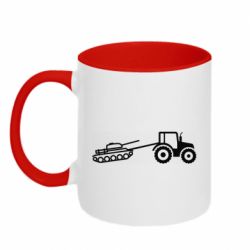 Кружка двухцветная 320ml В хозяйстве пригодится - PrintSalon