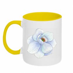 Чашка двухцветная 320ml Watercolor flower - PrintSalon