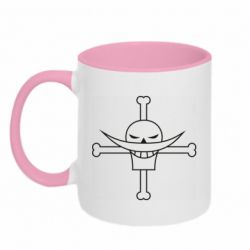 Чашка двухцветная 320ml Whitebeard logo - PrintSalon