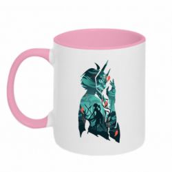 Чашка двокольорова Xiao silhouette