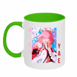 Чашка двокольорова Yae Miko art