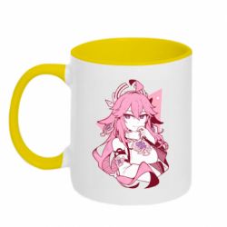 Чашка двокольорова Yae Miko portrait