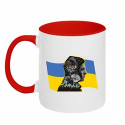 Кружка двухцветная 320ml Зеленский Президент Арт - PrintSalon