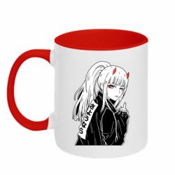 Чашка двухцветная 320ml Zero Two Art - PrintSalon