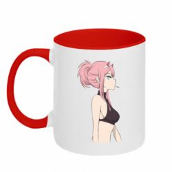 Чашка двухцветная 320ml Zero Two - PrintSalon