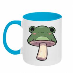 Чашка двухцветная 320ml Жабо-гриб - PrintSalon