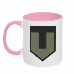 Кружка двухцветная 320ml ЗСУ лого - PrintSalon