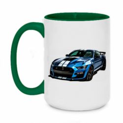 Чашка двухцветная 420ml 2020 Ford Mustang Shelby GT500 - PrintSalon