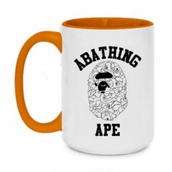 Чашка двухцветная 420ml A Bathing Ape art - PrintSalon