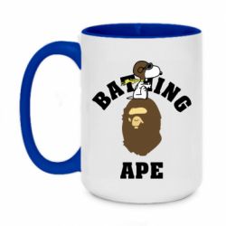 Чашка двухцветная 420ml A bathing ape peanuts - PrintSalon