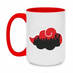 Чашка двухцветная 420ml Akatsuki Members Red Cloud - PrintSalon