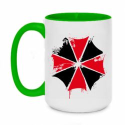 Чашка двокольорова велика Амбрела арт бризки - PrintSalon