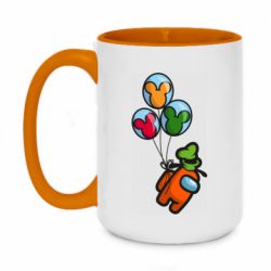 Чашка двухцветная 420ml Among Balloons - PrintSalon