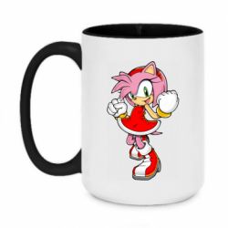Чашка двокольорова велика Amy Rose with smile - PrintSalon