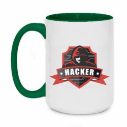 Чашка двокольорова велика Anonymous Hacker - PrintSalon