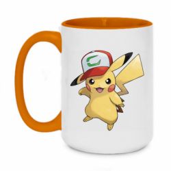 Чашка двухцветная 420ml Ash's hat Pikachu - PrintSalon