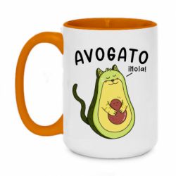 Чашка двухцветная 420ml Avogato Cat - PrintSalon